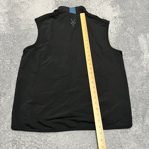Ibex Climawool Vest Mens Medium Black Full Zip Golf Hiking Soft Shell Mock Neck - Picture 8 of 9